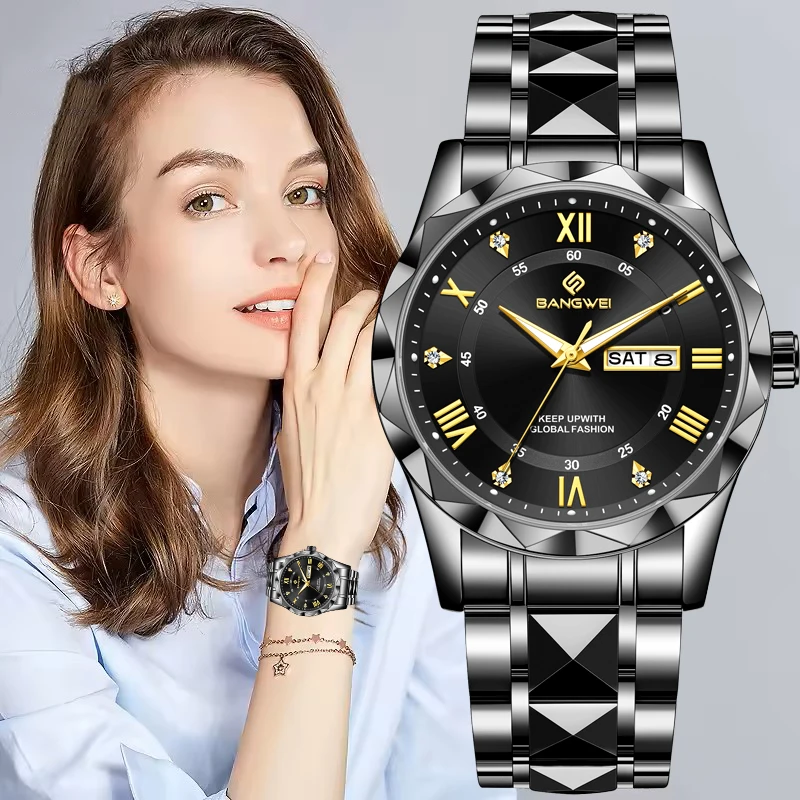 BANGWEI LIGE женские часы лучший бренд класса люкс с бриллиантами для женщин простые водонепроницаемые кварцевые наручные часы с датой недели женский подарок
BANGWEI LIGE женские часы лучший бренд класса люкс с бриллиантами для женщин простые водонепроницаемые кварцевые наручные часы с датой недели женский подарок