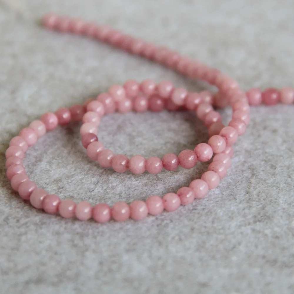 4mm Natural Pink Chalcedony Beads Round Shape Stone Loose DIY Beads For Necklace Bracelet 15inch Jewelry Making Design Jasper
4mm Natural Pink Chalcedony Beads Round Shape Stone Loose DIY Beads For Necklace Bracelet 15inch Jewelry Making Design Jasper