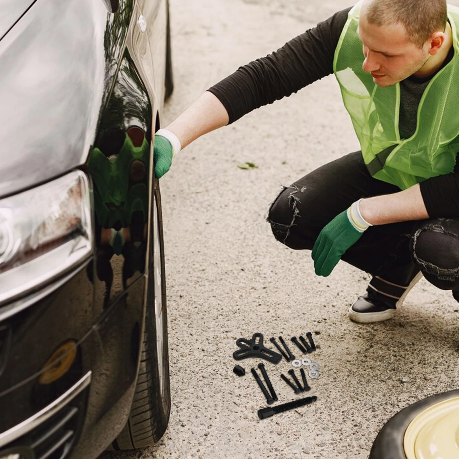 1 Set Steering Wheel Puller Crankshaft Pulley Removal Tool Chrome Vanadium Steel Versatile Automotive Repair Kit Balancer Puller 
1 Set Steering Wheel Puller Crankshaft Pulley Removal Tool Chrome Vanadium Steel Versatile Automotive Repair Kit Balancer Puller