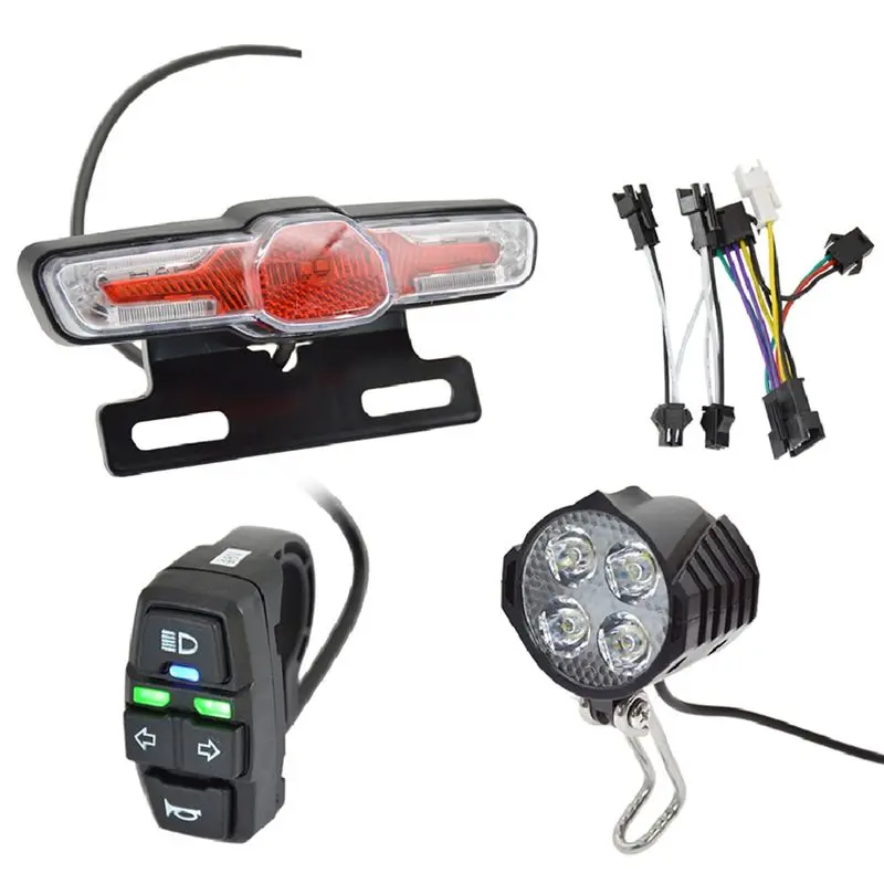 NEW HOT In Stock-E-Bike Headlight Tail Light Sets Electric Bicycle 24V-48V Light Group Horn Tail Light Brake Light Turn Signal S
NEW HOT In Stock-E-Bike Headlight Tail Light Sets Electric Bicycle 24V-48V Light Group Horn Tail Light Brake Light Turn Signal S