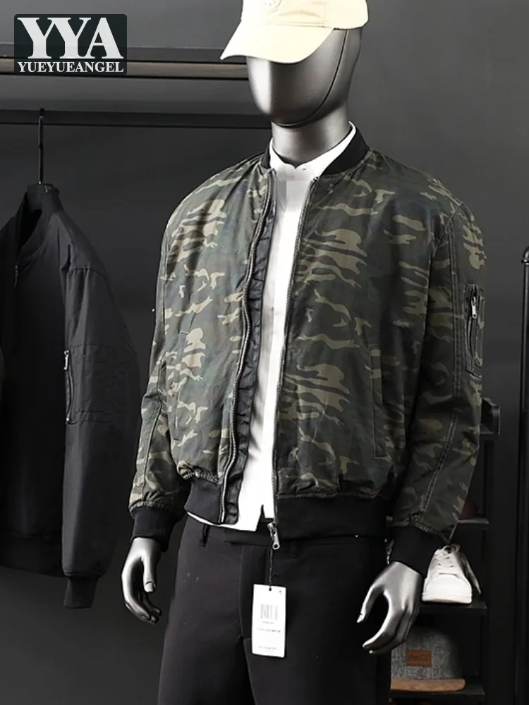 Autumn Winter Mens Pilot Bomber Jacket Military Camouflage Padded Jackets Zipper Casual Outerwear Streetwear Motorcycle Coats
Autumn Winter Mens Pilot Bomber Jacket Military Camouflage Padded Jackets Zipper Casual Outerwear Streetwear Motorcycle Coats