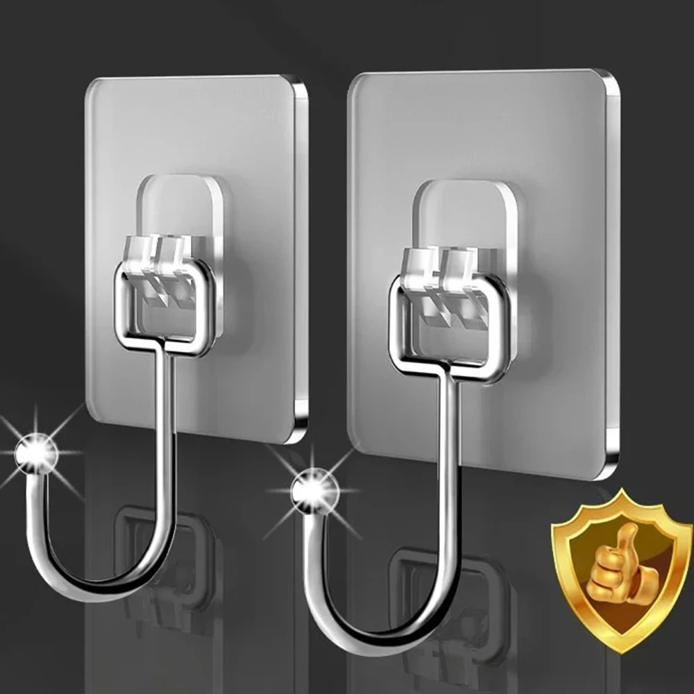 5 PCS Hook Self-Adhesive PVC Stainless Steel Transparent Multi-Purpose Wall Holder Door Rack Kitchen Storage Organizer
5 PCS Hook Self-Adhesive PVC Stainless Steel Transparent Multi-Purpose Wall Holder Door Rack Kitchen Storage Organizer