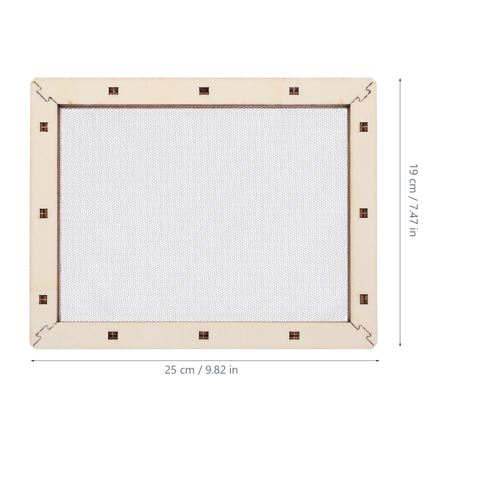 2pcs Paper Frame Tools 15x19cm Mesh Screen DIY Paper Making Mould Wooden Frame Reusable Craft Supplies
2pcs Paper Frame Tools 15x19cm Mesh Screen DIY Paper Making Mould Wooden Frame Reusable Craft Supplies