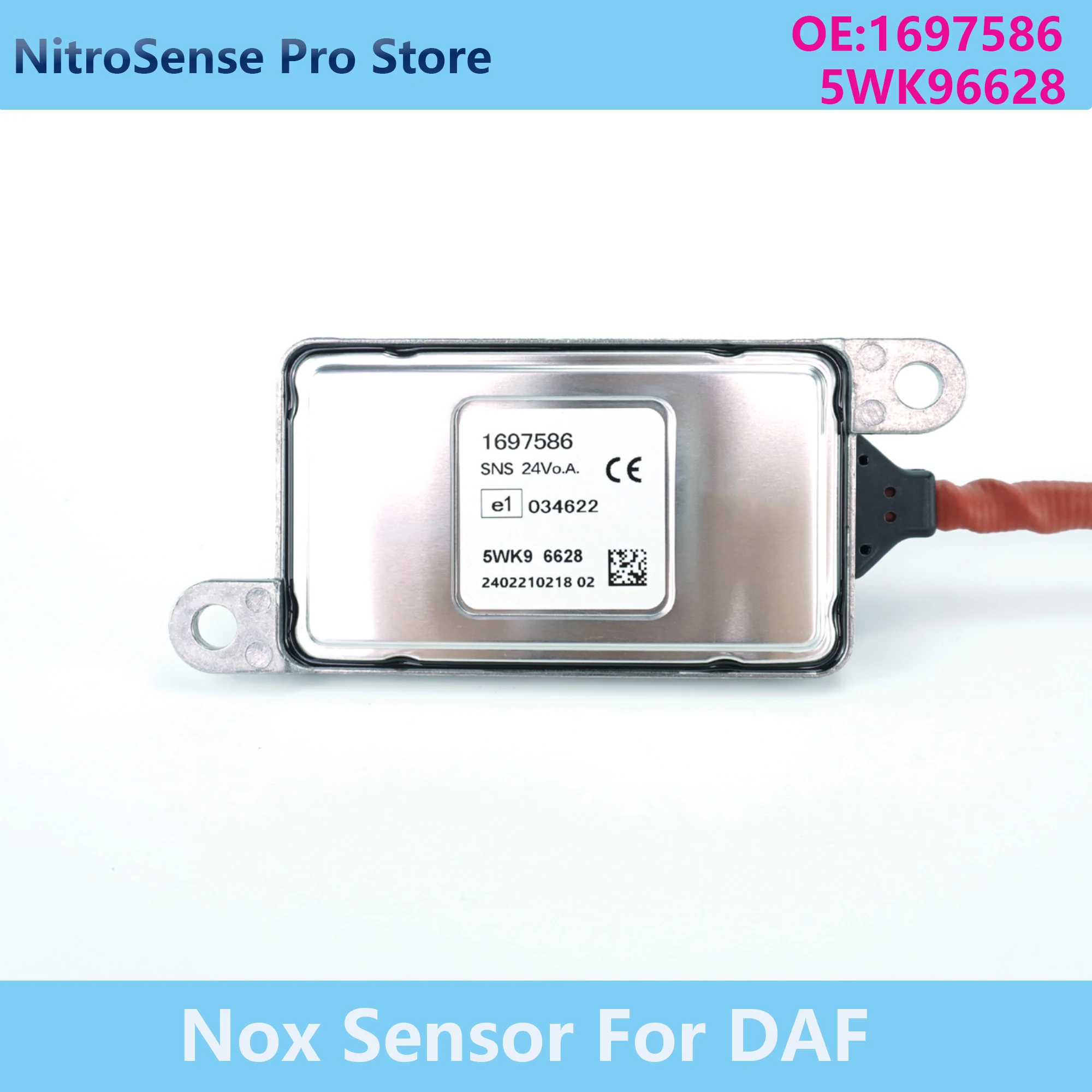 New Nox Sensor 1697586 5WK96628 Hot Sales Good Quality Nitrogen Oxide Sensor 5WK9 6628 Fits For DAF Truck
New Nox Sensor 1697586 5WK96628 Hot Sales Good Quality Nitrogen Oxide Sensor 5WK9 6628 Fits For DAF Truck