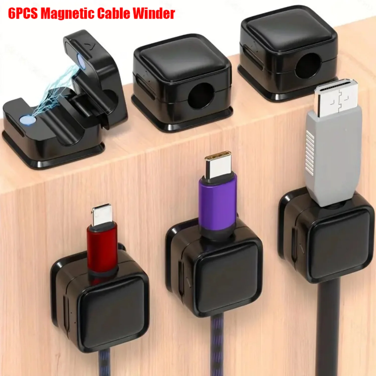 6PCS Wire Organizer Desktop Cable Clip Protector Cord Magnet Cable Winder Row Plug Mouse USB Charging Line Holder Hook
6PCS Wire Organizer Desktop Cable Clip Protector Cord Magnet Cable Winder Row Plug Mouse USB Charging Line Holder Hook