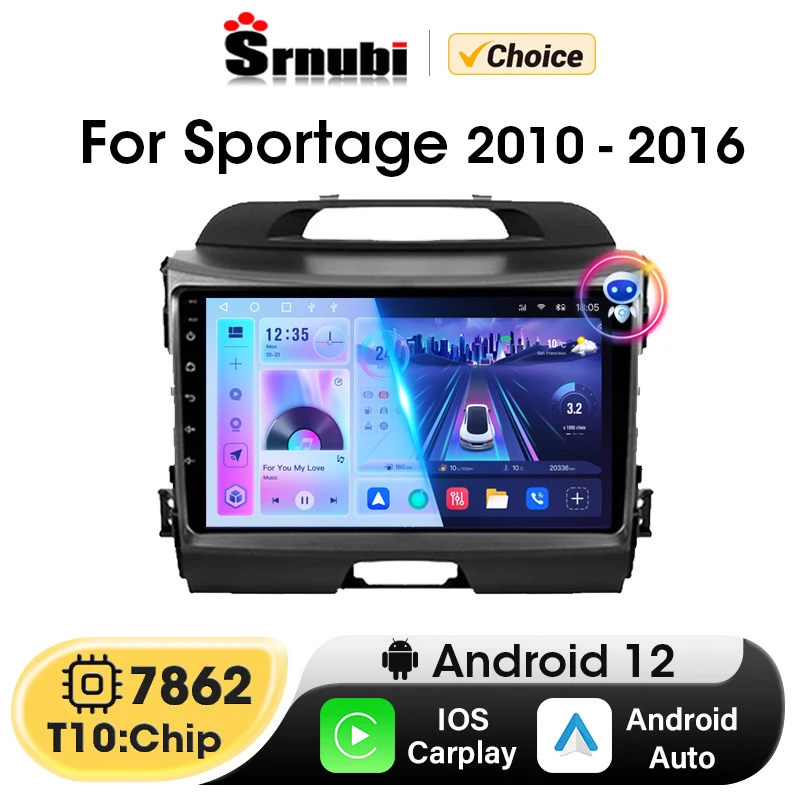 Srnubi 2 Din Car Radio For Kia Sportage 3 2010 2011 2012 2013-2016 Multimedia Player Android 12 Carplay Stereo GPS DVD Autoradio
Srnubi 2 Din Car Radio For Kia Sportage 3 2010 2011 2012 2013-2016 Multimedia Player Android 12 Carplay Stereo GPS DVD Autoradio