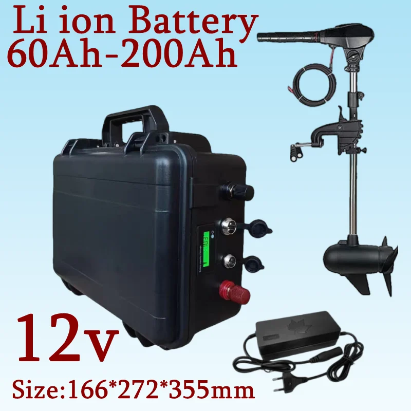 Batterie au lithium polymère portable, 12V, 60Ah, 80Ah, 100Ah, 120Ah, 150Ah, 180 Ah, 200Ah, moteurs de bateau, banque d'alimenta
Batterie au lithium polymère portable, 12V, 60Ah, 80Ah, 100Ah, 120Ah, 150Ah, 180 Ah, 200Ah, moteurs de bateau, banque d'alimenta