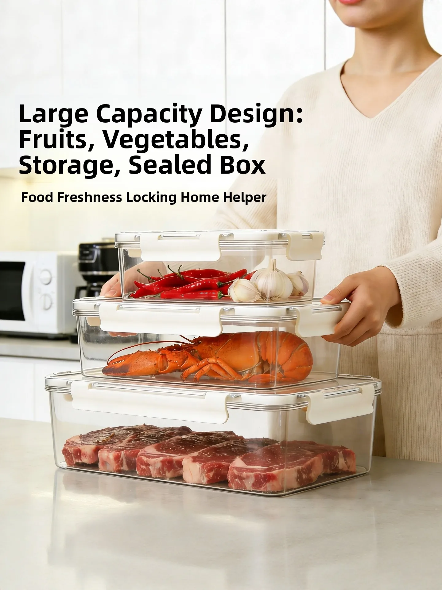 Кухонный пластиковый ящик для хранения продуктов в микроволновой печи, прямоугольный контейнер для консервации Fren, ящик для хранения фруктов Sed, морозильная камера
Кухонный пластиковый ящик для хранения продуктов в микроволновой печи, прямоугольный контейнер для консервации Fren, ящик для хранения фруктов Sed, морозильная камера