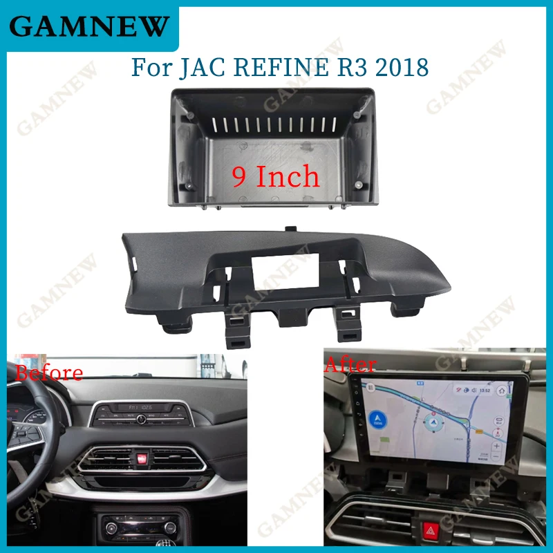 9-дюймовая Автомобильная рамка, адаптер Fascia для Jac Refine R3 2018 Android радио приборная, комплект панелей
9-дюймовая Автомобильная рамка, адаптер Fascia для Jac Refine R3 2018 Android радио приборная, комплект панелей