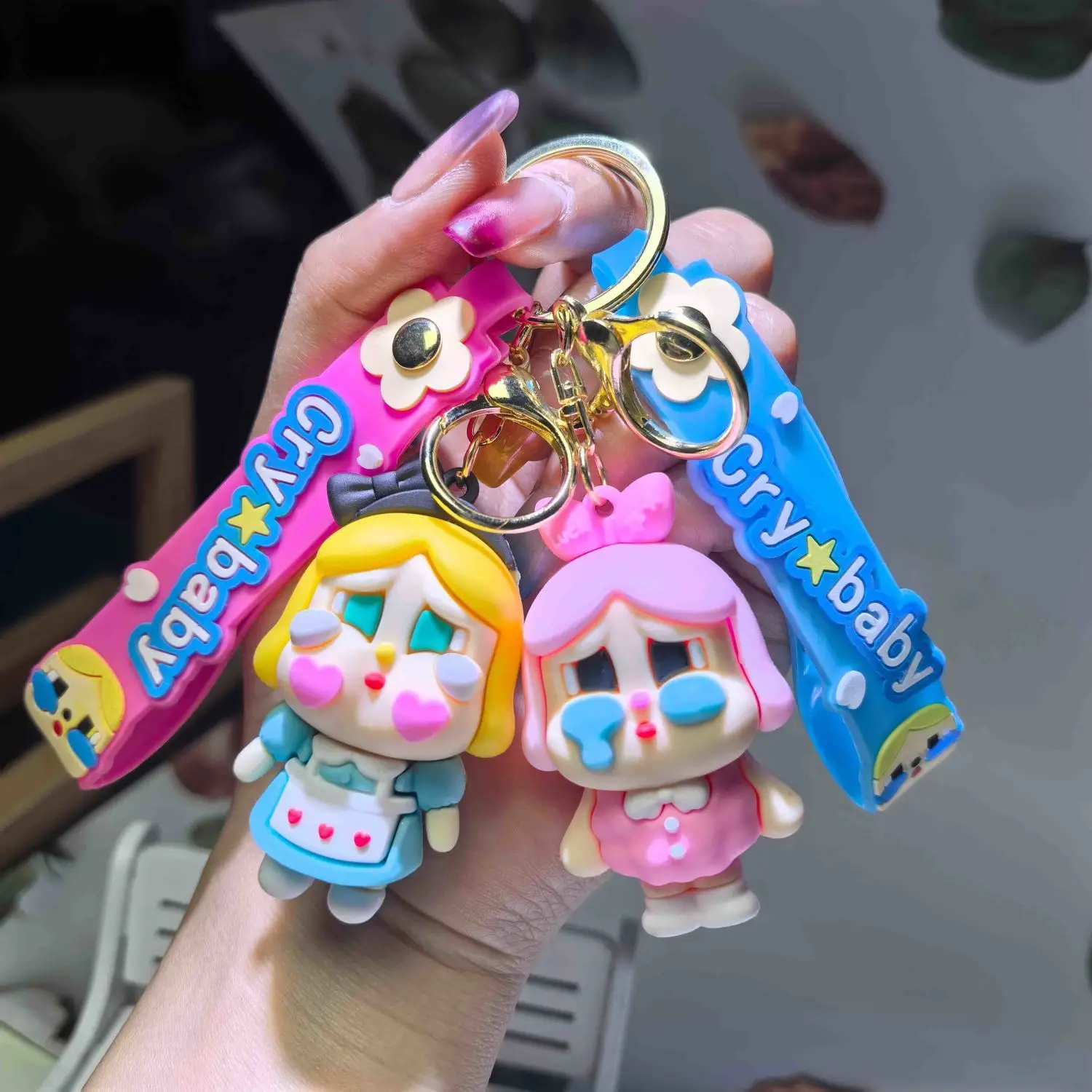 New Crybaby Cartoon Keychain PVC Three-dimensional Doll Schoolbag Pendant Couple Car Key Chain Women and Men Gifts
New Crybaby Cartoon Keychain PVC Three-dimensional Doll Schoolbag Pendant Couple Car Key Chain Women and Men Gifts