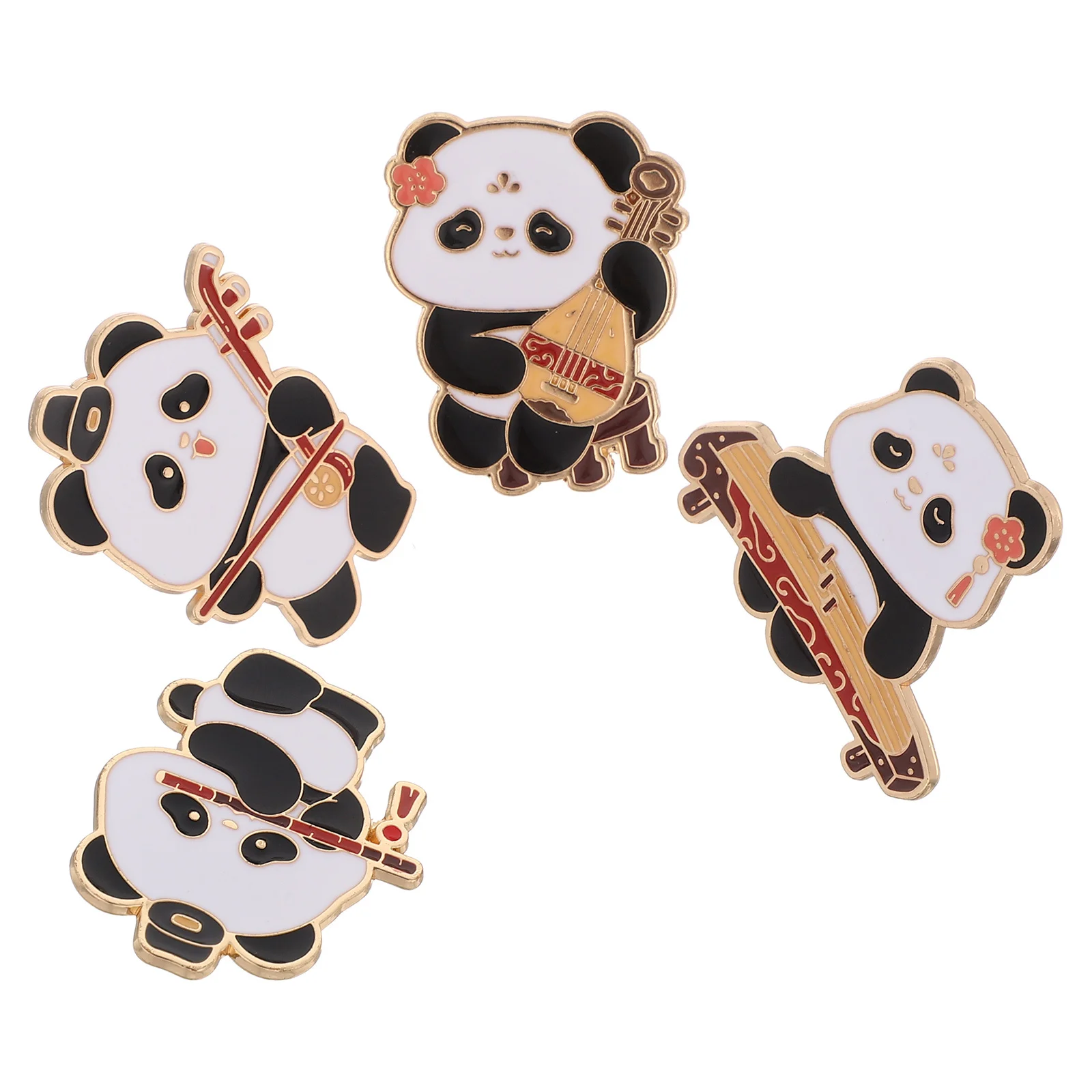 4Pcs Chinese Style Panda Brooch Set Metal Enamel Pins Shirt Sweater Dress Collar Decoration Elegant Oriental Accessories
4Pcs Chinese Style Panda Brooch Set Metal Enamel Pins Shirt Sweater Dress Collar Decoration Elegant Oriental Accessories