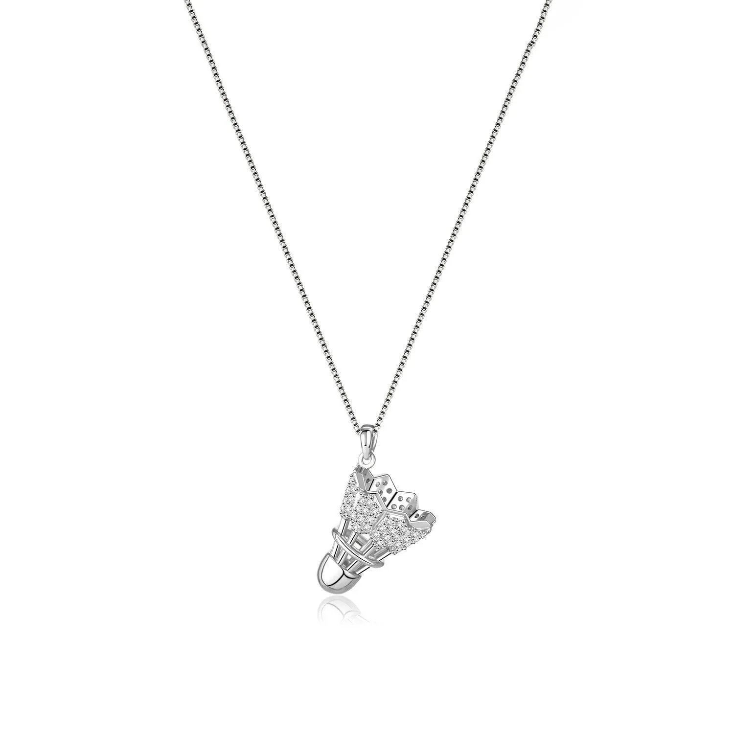 Tide Simple Full Diamond Badminton Pendant Necklace Couples Luxury Niche Design Advanced Clavicle Chain Neck Chain
Tide Simple Full Diamond Badminton Pendant Necklace Couples Luxury Niche Design Advanced Clavicle Chain Neck Chain