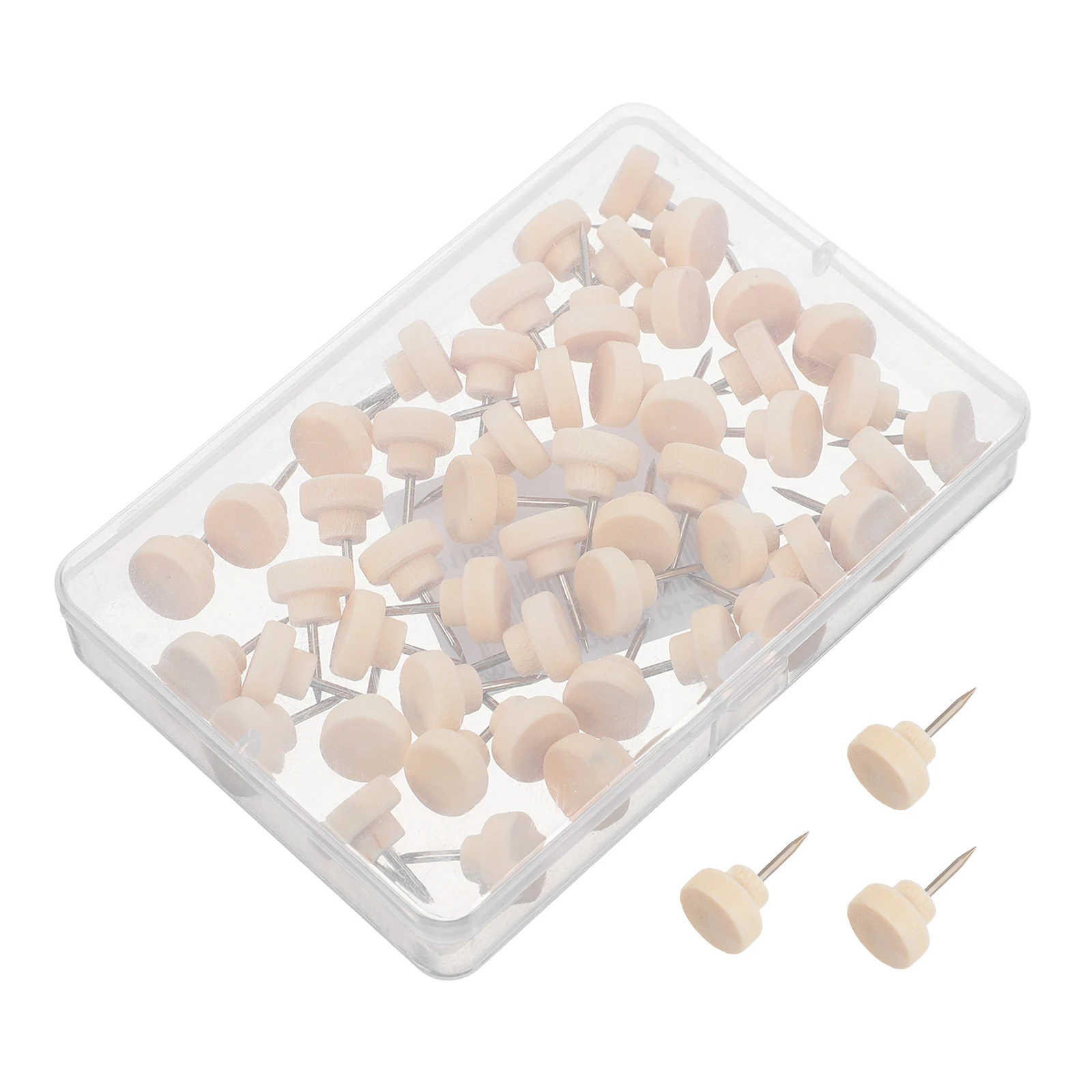 50 Pcs Round Wooden Push Pins Decorative Thumbtacks for Bulletin Board Cork Wall Photo Diy Creative Simple Design
50 Pcs Round Wooden Push Pins Decorative Thumbtacks for Bulletin Board Cork Wall Photo Diy Creative Simple Design