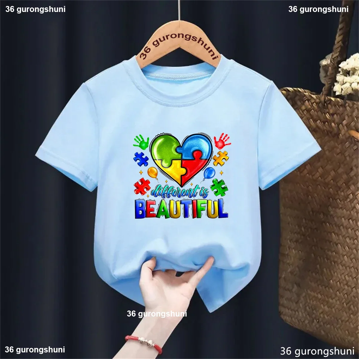 Different Is Beautiful Autism Printed Tshirt Girls/Boys Love Balloon Kids Clothes Funny Kawaii T Shirt Harajuku Shrit
Different Is Beautiful Autism Printed Tshirt Girls/Boys Love Balloon Kids Clothes Funny Kawaii T Shirt Harajuku Shrit
