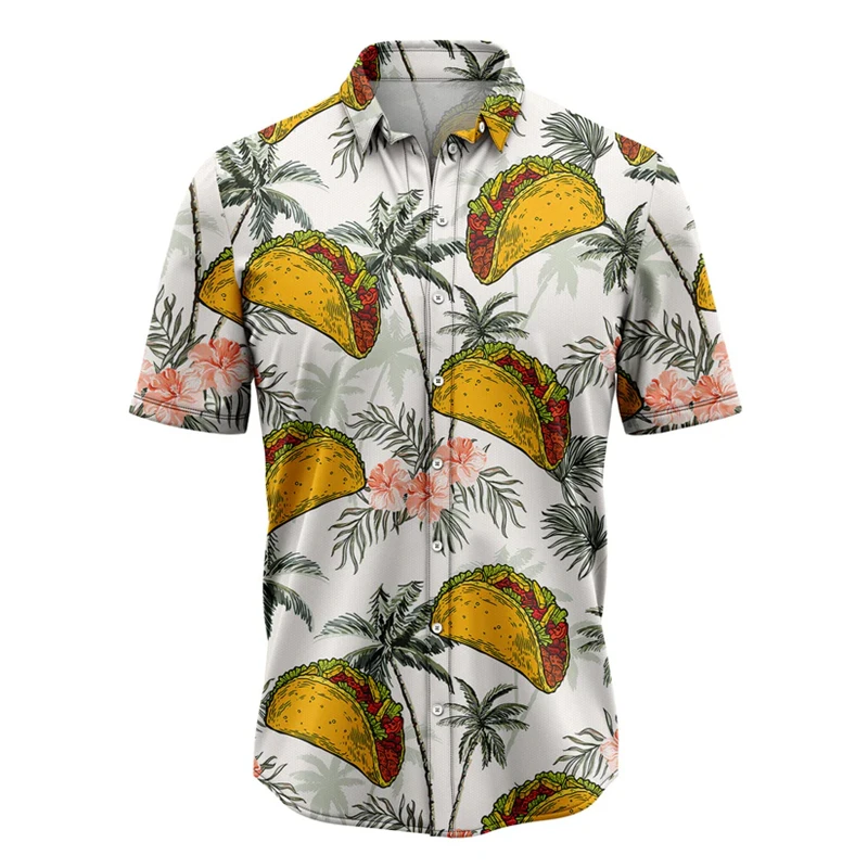 Funny Tacos Pattern Hawaiian Shirts For Men Summer Fashion Short Sleeve 3D Printed Shirt Casual Oversized Vacation Blouse Tops
Funny Tacos Pattern Hawaiian Shirts For Men Summer Fashion Short Sleeve 3D Printed Shirt Casual Oversized Vacation Blouse Tops