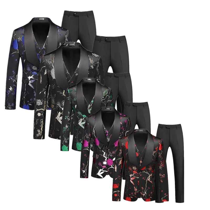 Boutique men's suits fashion urban suits business casual three-piece single-breasted patterned suit
Boutique men's suits fashion urban suits business casual three-piece single-breasted patterned suit
