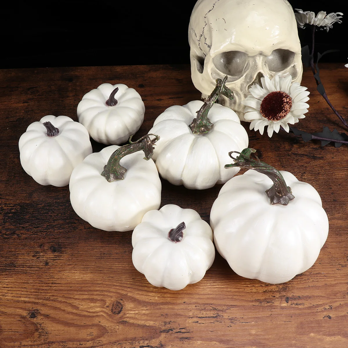 12pcs Realistic Pumpkin Model Simulation Mold DIY Props Fall Decor White Foam Fake Pumpkin Craft Halloween Thanksgiving Ornament
12pcs Realistic Pumpkin Model Simulation Mold DIY Props Fall Decor White Foam Fake Pumpkin Craft Halloween Thanksgiving Ornament