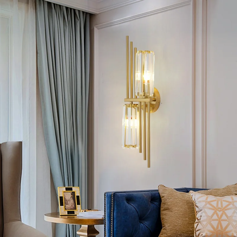 Hotel living room TV luxury light luxury crystal creative bedroom headboard Nordic modern minimalist corridor wall lamp
Hotel living room TV luxury light luxury crystal creative bedroom headboard Nordic modern minimalist corridor wall lamp