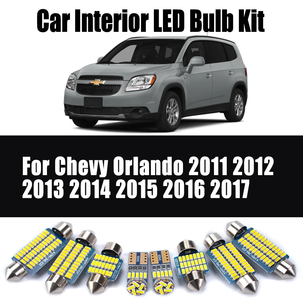 13Pcs LED Interior Dome Trunk Light Kit Canbus For Chevrolet Chevy Orlando 2011 2012 2013 2014 2015 2016 2017 Car Reading Bulbs
13Pcs LED Interior Dome Trunk Light Kit Canbus For Chevrolet Chevy Orlando 2011 2012 2013 2014 2015 2016 2017 Car Reading Bulbs