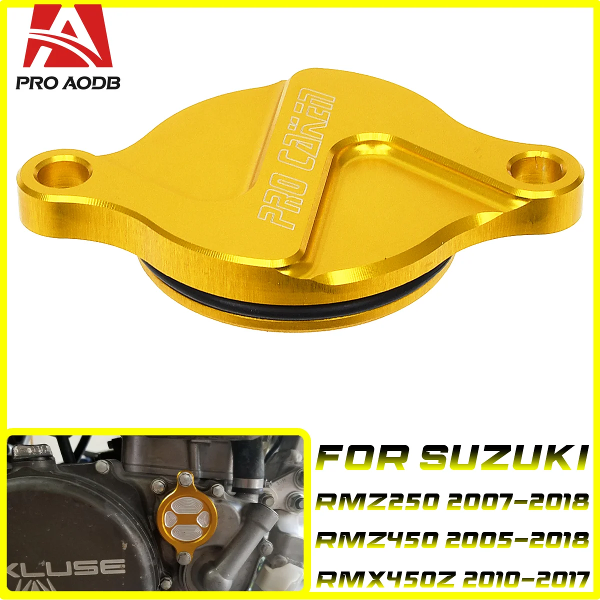 For Suzuki RMZ250 2007-2018 RMZ450 2005-2018 RMX450Z 2010-2017 RMZ RMX 250 450 Motocross CNC Engine Oil Filter Cover Cap
For Suzuki RMZ250 2007-2018 RMZ450 2005-2018 RMX450Z 2010-2017 RMZ RMX 250 450 Motocross CNC Engine Oil Filter Cover Cap