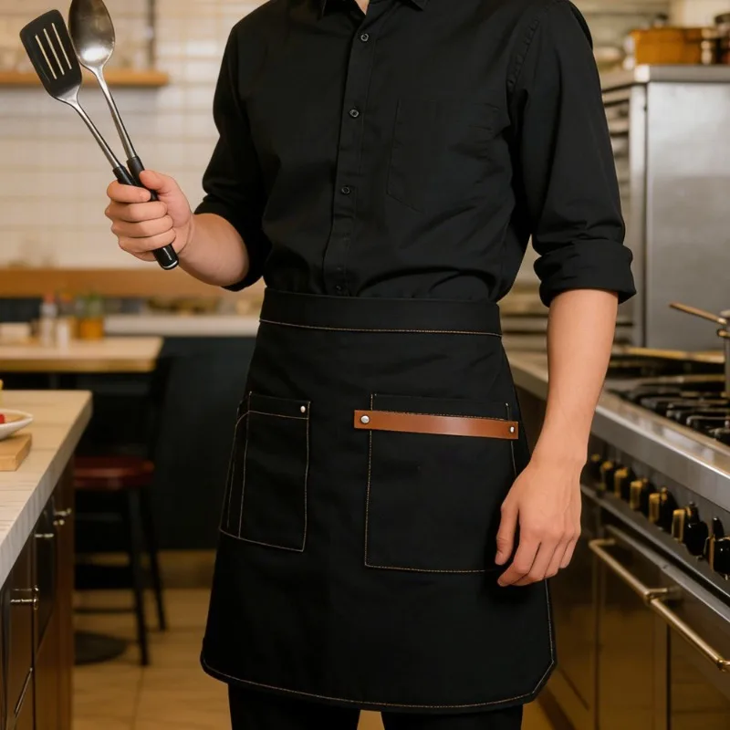 Half Body Thick Canvas Apron Restaurant Workwear Kitchen Western Cuisine Coffee Shop Waiter Baking Work Apron
Half Body Thick Canvas Apron Restaurant Workwear Kitchen Western Cuisine Coffee Shop Waiter Baking Work Apron