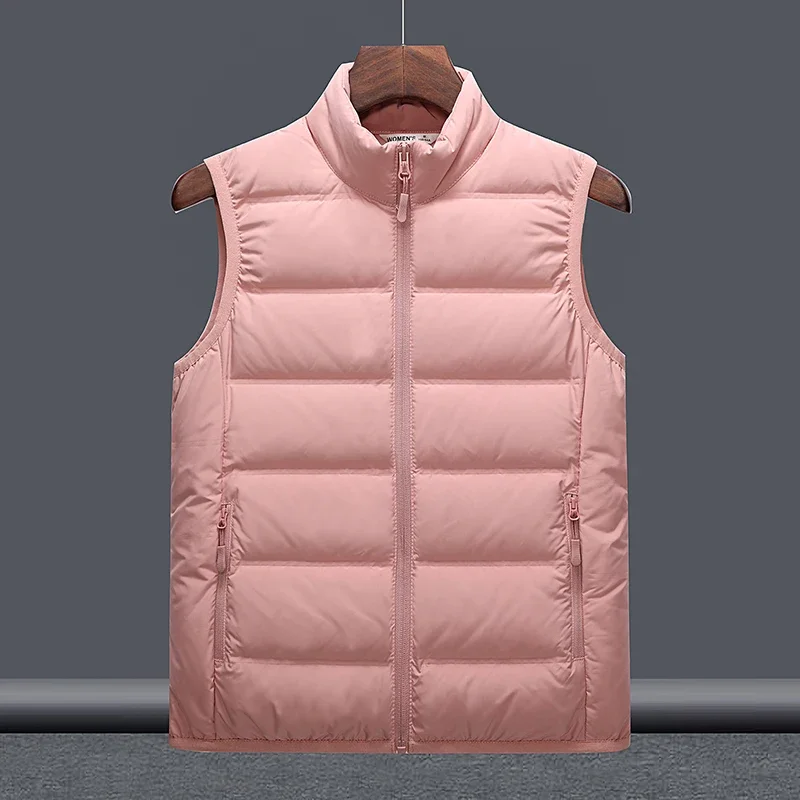Модный жилет на утином пуху, куртка для мужчин и женщин, верхняя одежда, новое теплое пальто, уличный повседневный легкий ветрозащитный жилет без рукавов для пары
Модный жилет на утином пуху, куртка для мужчин и женщин, верхняя одежда, новое теплое пальто, уличный повседневный легкий ветрозащитный жилет без рукавов для пары