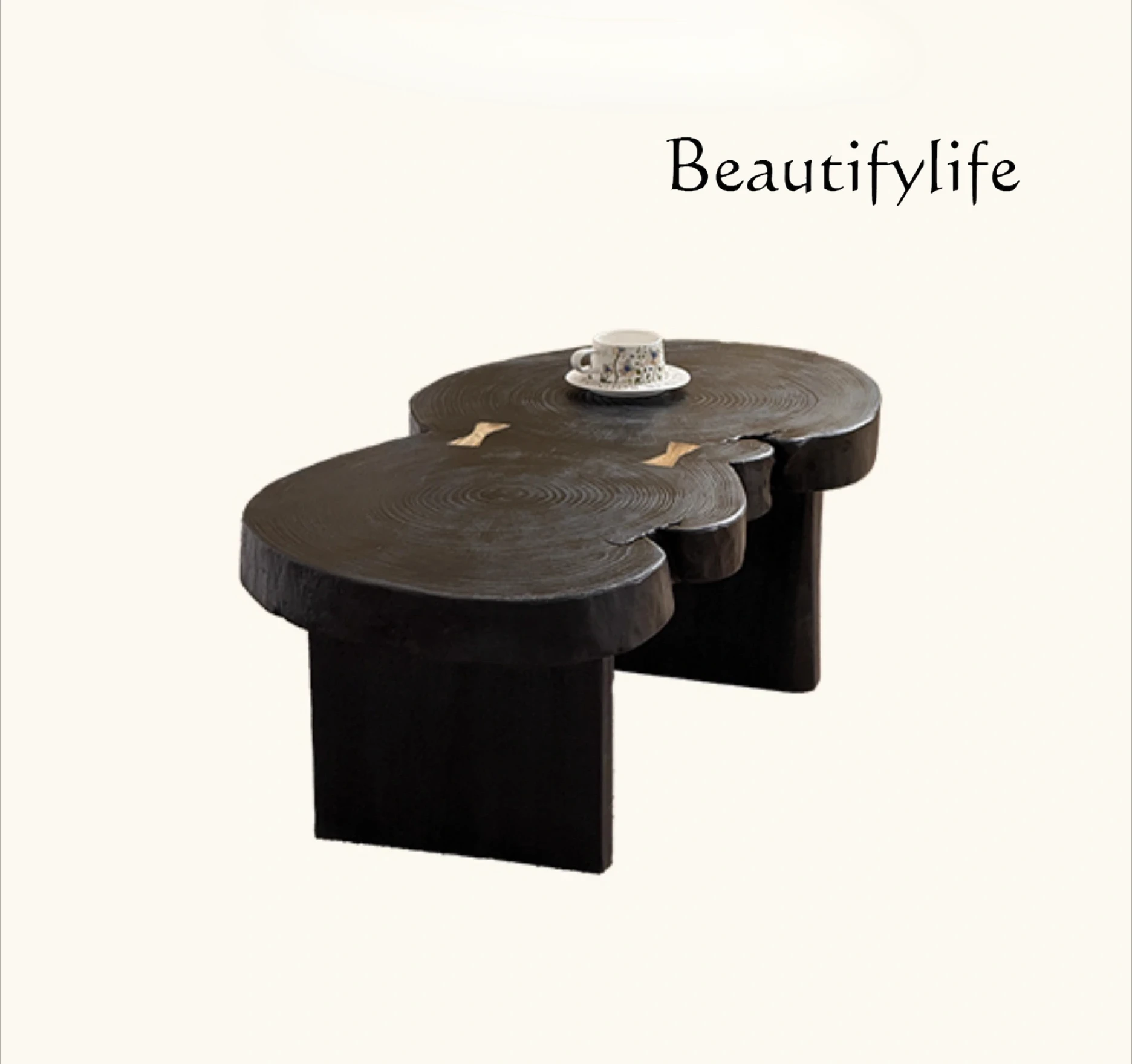 Wabi Sandy Wind Solid Wood Coffee Table Special-shaped Designer Small Tea Table Log Coffee Table Homestay Low
Wabi Sandy Wind Solid Wood Coffee Table Special-shaped Designer Small Tea Table Log Coffee Table Homestay Low