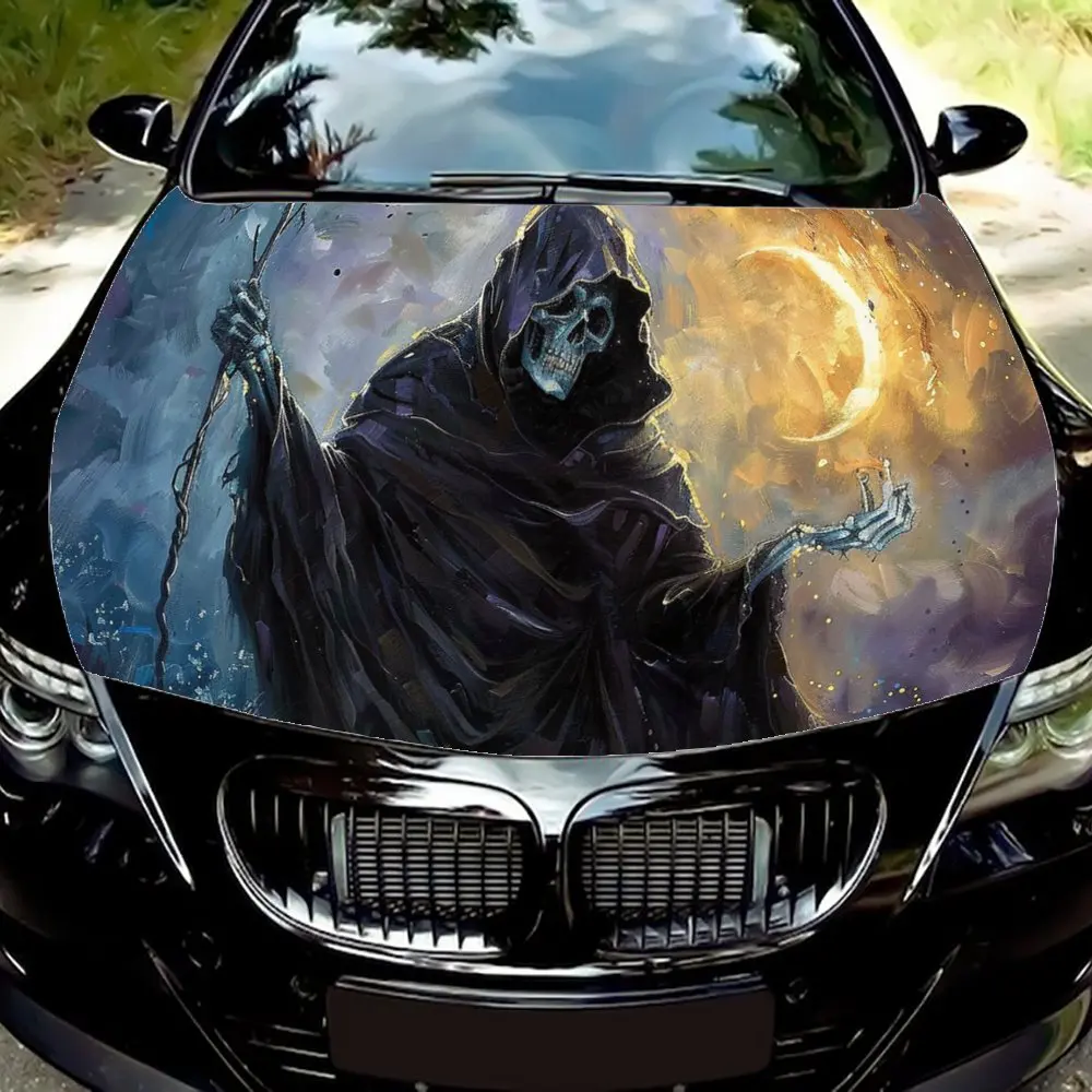 Grim Reaper Holding Up The Moon, обертка на капот автомобиля, цветная виниловая наклейка, графический капот грузовика, автоаксессуары, украшение, наклейка, подарок
Grim Reaper Holding Up The Moon, обертка на капот автомобиля, цветная виниловая наклейка, графический капот грузовика, автоаксессуары, украшение, наклейка, подарок