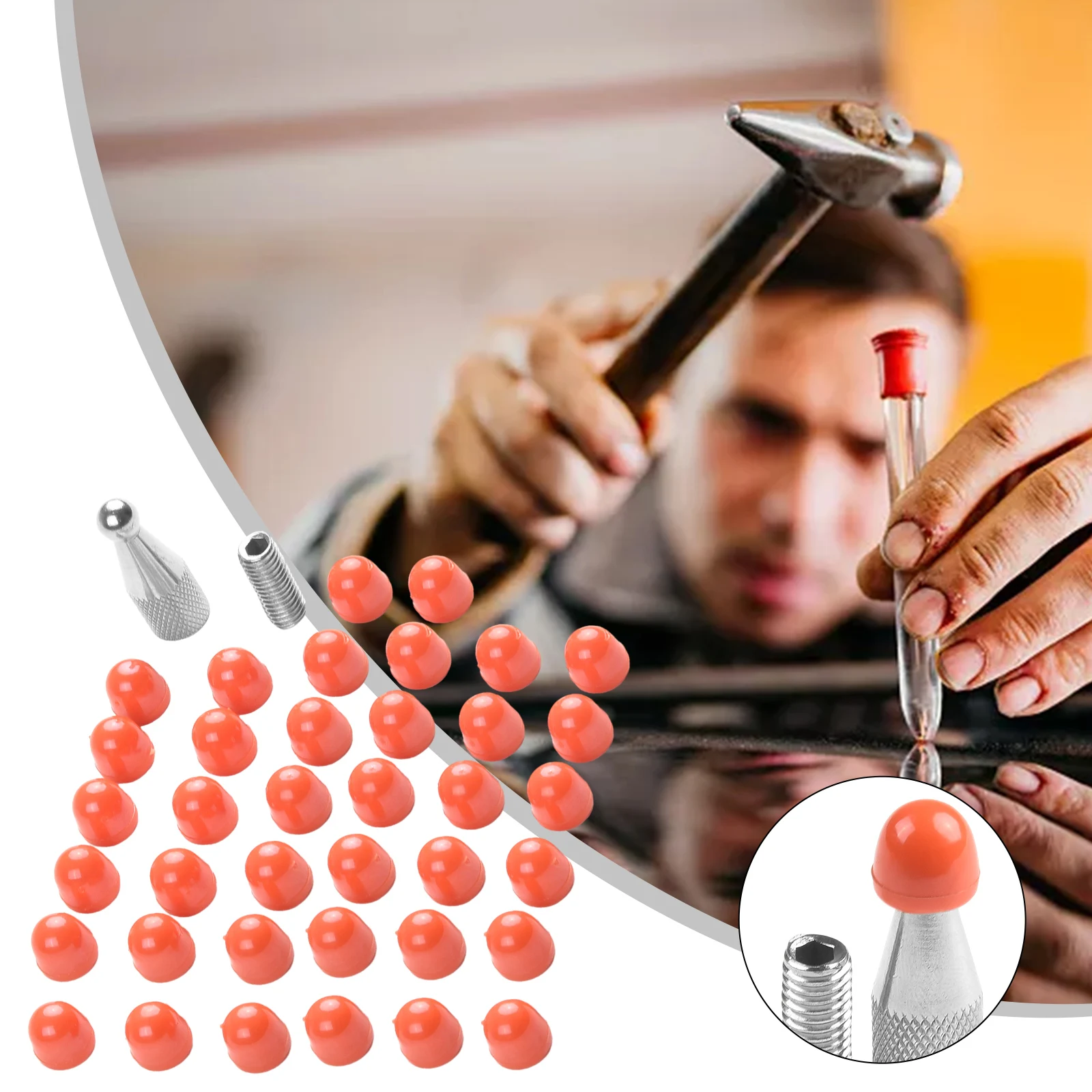 48 Replacement Heads for Car Dent Repair Hammer Tool Made of Material for Effective Dent Repair and Auto Body Maintenance
48 Replacement Heads for Car Dent Repair Hammer Tool Made of Material for Effective Dent Repair and Auto Body Maintenance