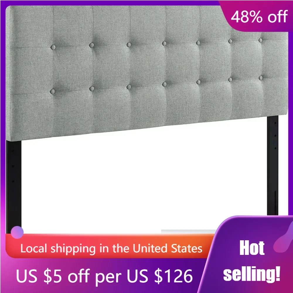 Tufted Button Linen Fabric Upholstered Full Headboard in GrayFreight Free Bedroom Furniture Home
Tufted Button Linen Fabric Upholstered Full Headboard in GrayFreight Free Bedroom Furniture Home