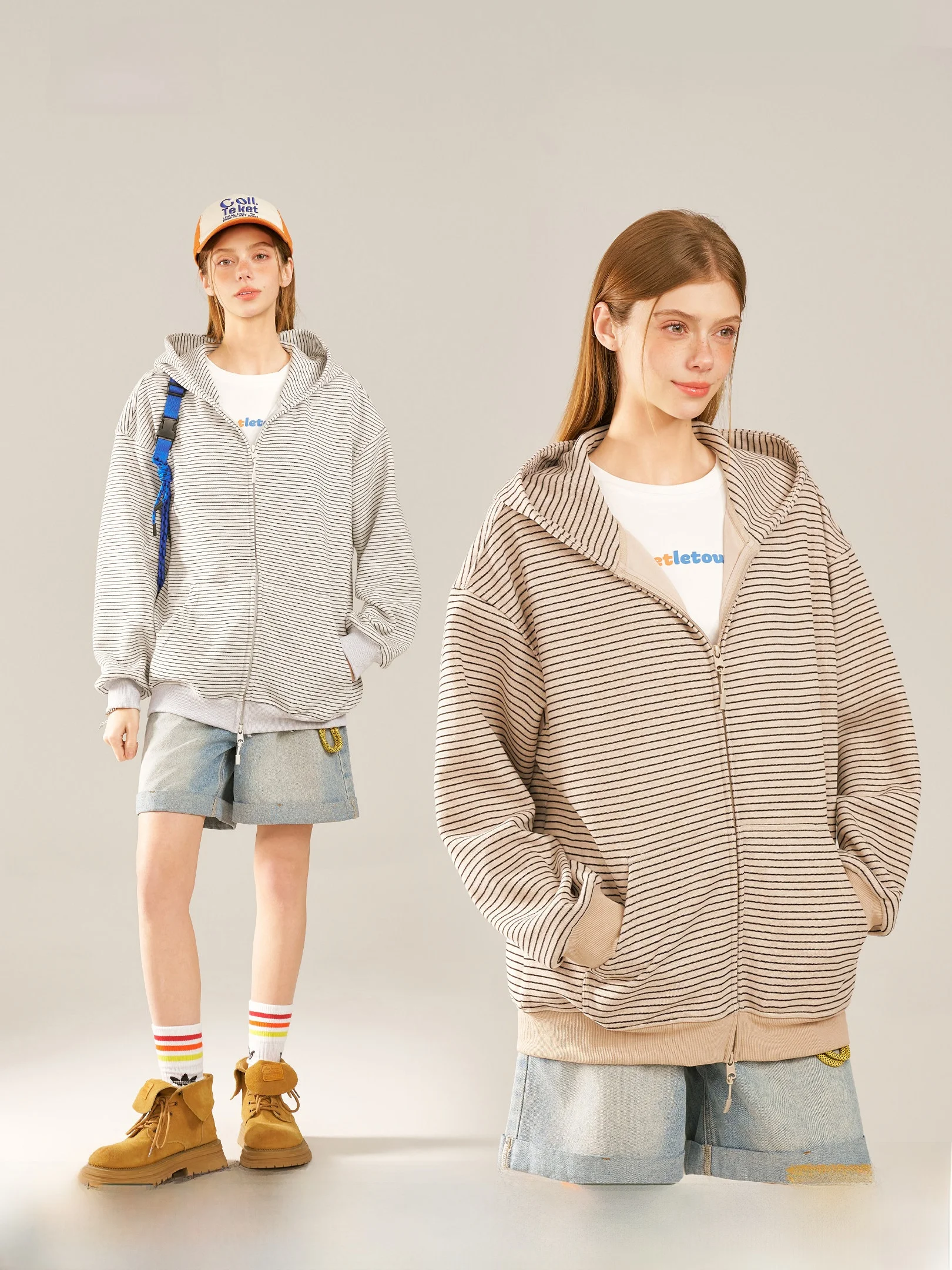 Beetle Town American Stripe Hoodie Jaet Women's Loose Long Sve Spring Open Cardigan Casual Sle Polyester Blend Zipper
Beetle Town American Stripe Hoodie Jaet Women's Loose Long Sve Spring Open Cardigan Casual Sle Polyester Blend Zipper