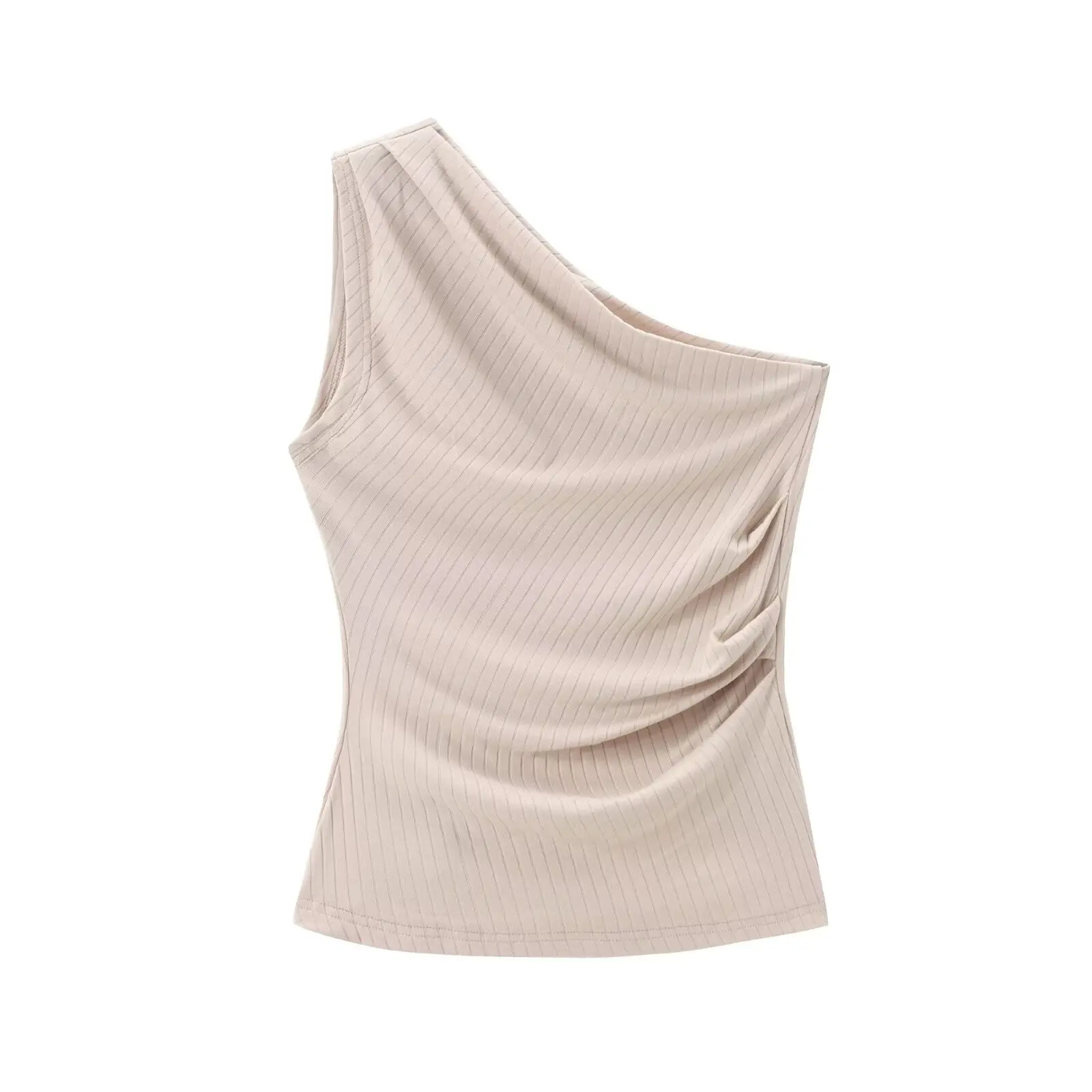 Jenny&Dave Minimalist Ribbed T-shirt Women Single Shoulder Tank Top Summer Knitted T-shirt Ladies
Jenny&Dave Minimalist Ribbed T-shirt Women Single Shoulder Tank Top Summer Knitted T-shirt Ladies