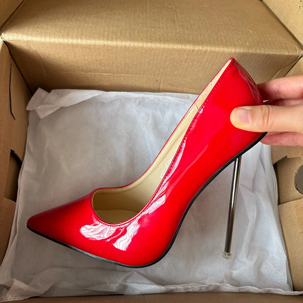 Women Metal Pumps Stilettos Thin High Heels Shiny Red Ladies Party Pointed Toe Silp On Wedding Bridesmaid Unisex Shoes Plus Size
Women Metal Pumps Stilettos Thin High Heels Shiny Red Ladies Party Pointed Toe Silp On Wedding Bridesmaid Unisex Shoes Plus Size