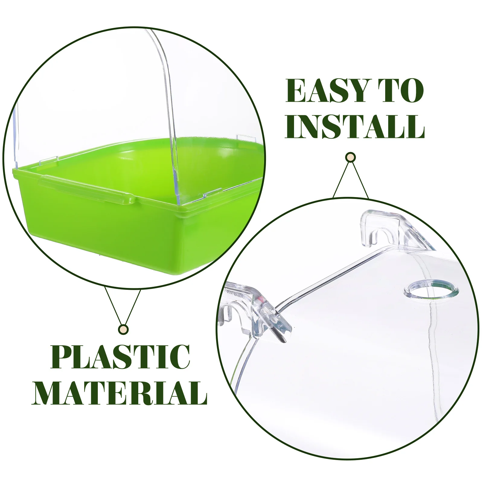 2pcs Tubs Pet Bird Shower Tubs Parrot Bathing Basins Bird Bath Basins Summer Water Bathing Winter Bath Sand Compatible Cage
2pcs Tubs Pet Bird Shower Tubs Parrot Bathing Basins Bird Bath Basins Summer Water Bathing Winter Bath Sand Compatible Cage