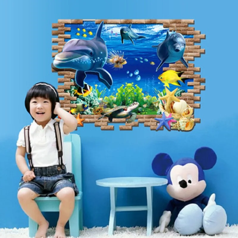3 d Marine underwater world frosted UV creative personality fashion wall stickers on the wall
3 d Marine underwater world frosted UV creative personality fashion wall stickers on the wall
