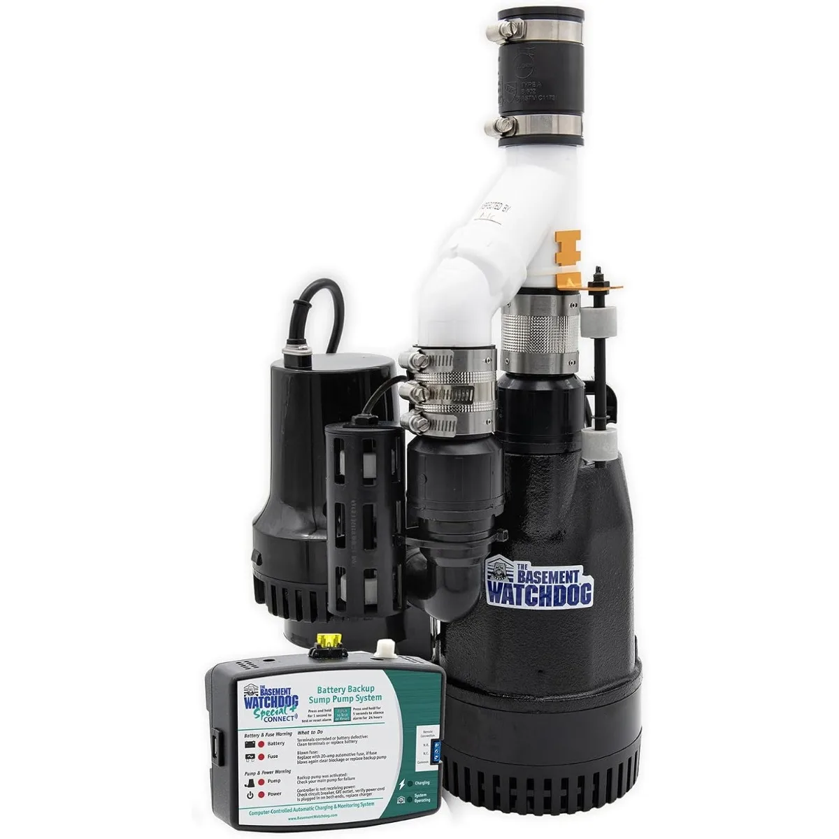 WATCHDOG Big Combo CONNECT Model CITS-50 ½ HP Primary and Battery Backup Sump Pump System
WATCHDOG Big Combo CONNECT Model CITS-50 ½ HP Primary and Battery Backup Sump Pump System