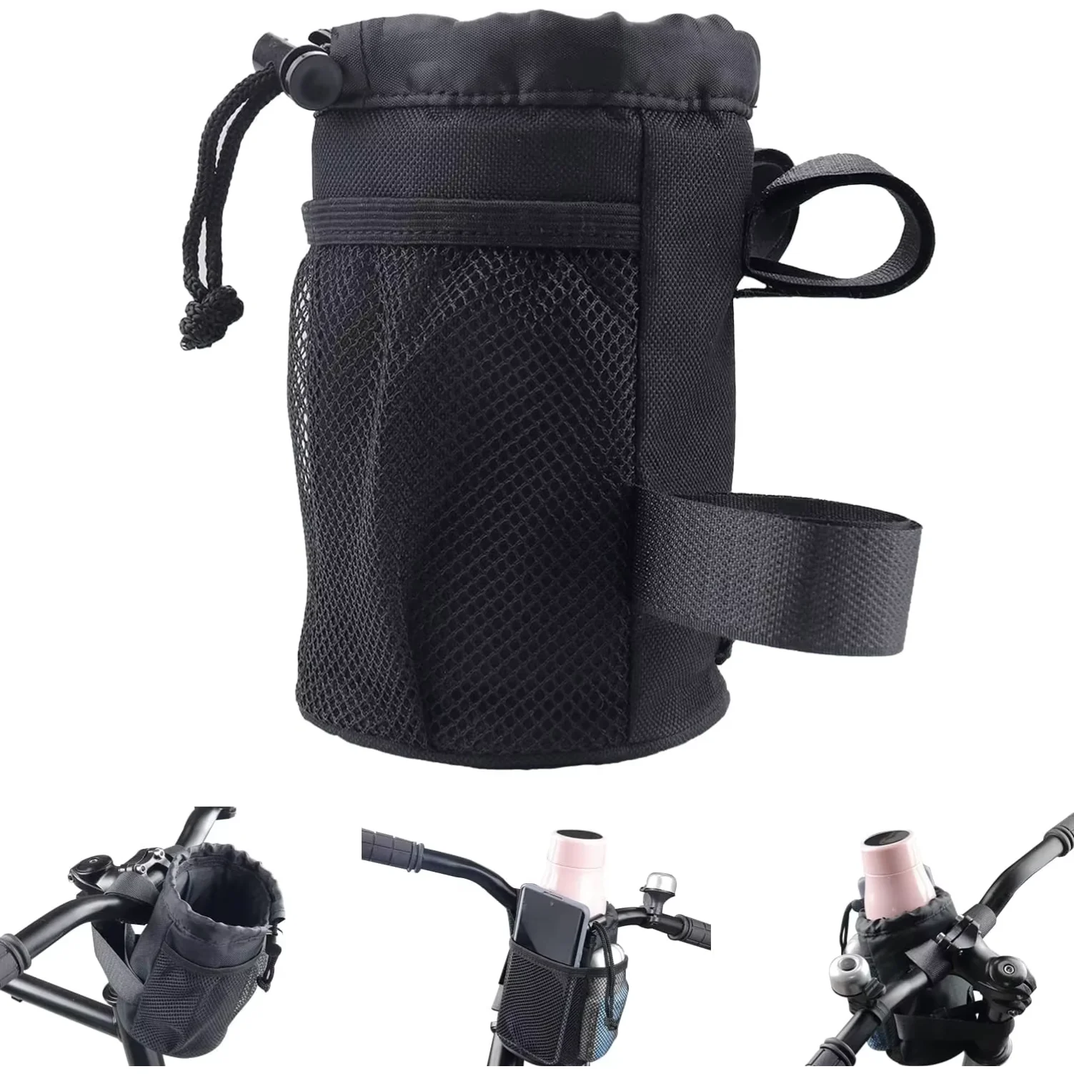 2in1 Bicycle Handlebar Phone Holder Bike Water Bottle Holder Mesh Pocket Universal Fit Mountain Road e-Bike Kids Bike Wheelchair
2in1 Bicycle Handlebar Phone Holder Bike Water Bottle Holder Mesh Pocket Universal Fit Mountain Road e-Bike Kids Bike Wheelchair