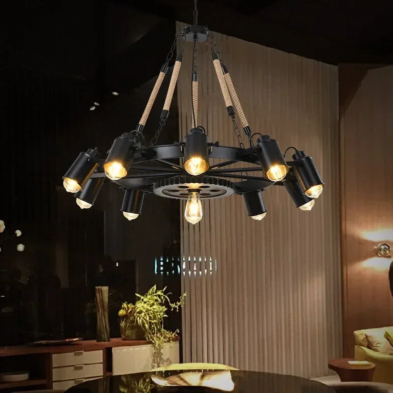 SANDYHA Industrial Hemp Rope Pendant Light Modern LED Chandelier Unique Home Decor Bedroom Living Room Dining Room Accent
SANDYHA Industrial Hemp Rope Pendant Light Modern LED Chandelier Unique Home Decor Bedroom Living Room Dining Room Accent