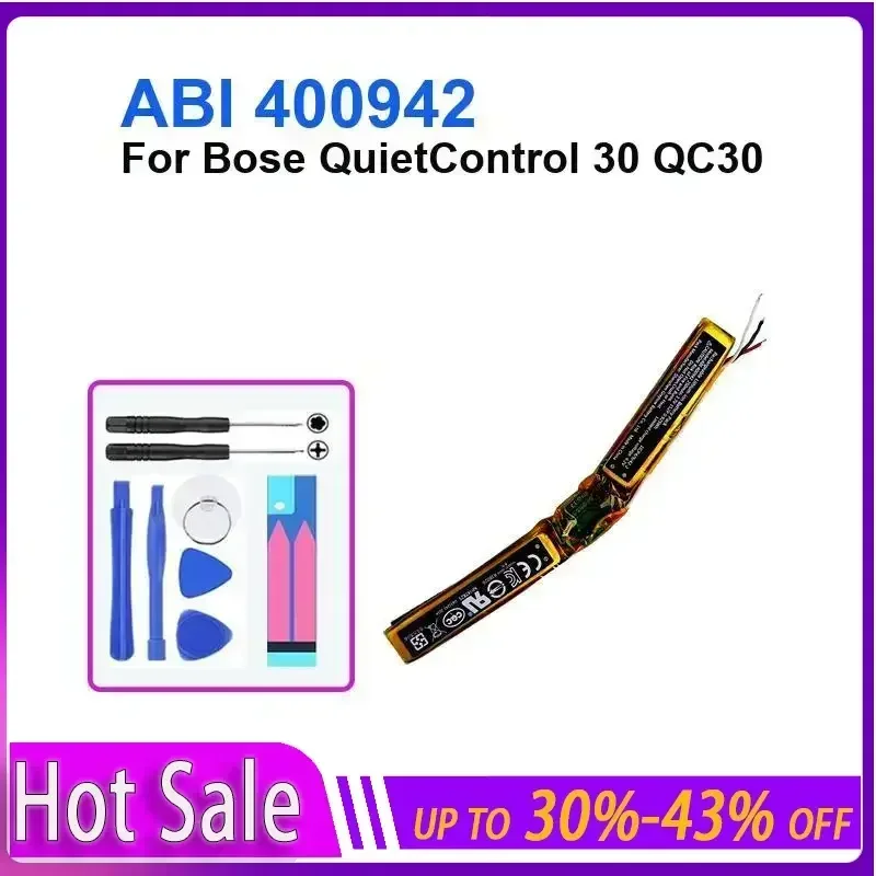 Battery 250mAh For Bose QuietControl 30 QC30 ABI 400942 replaceable portable batteries + tracking number warranty
Battery 250mAh For Bose QuietControl 30 QC30 ABI 400942 replaceable portable batteries + tracking number warranty