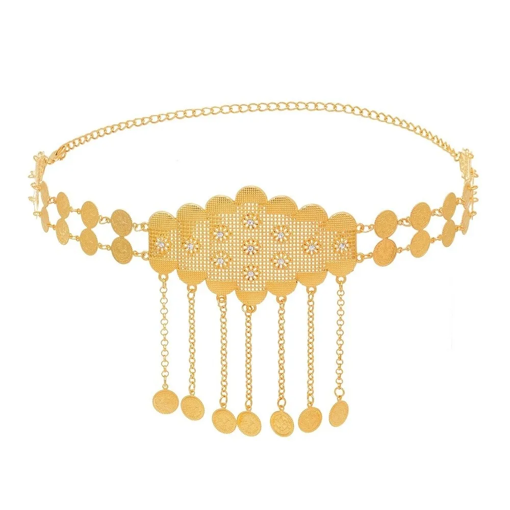 Fashion Hollow Tassel Middle Eastern Bridal Belt Gold Coin Adjustable Waist Chain Geometric Fringed Belt Middle Eastern Bridal
Fashion Hollow Tassel Middle Eastern Bridal Belt Gold Coin Adjustable Waist Chain Geometric Fringed Belt Middle Eastern Bridal