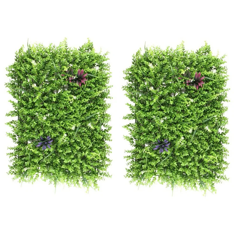 2Pcs 60X40cm Artificial Meadow Artificial Grass Wall Panel For Wedding Or Home Decorations - 2
2Pcs 60X40cm Artificial Meadow Artificial Grass Wall Panel For Wedding Or Home Decorations - 2