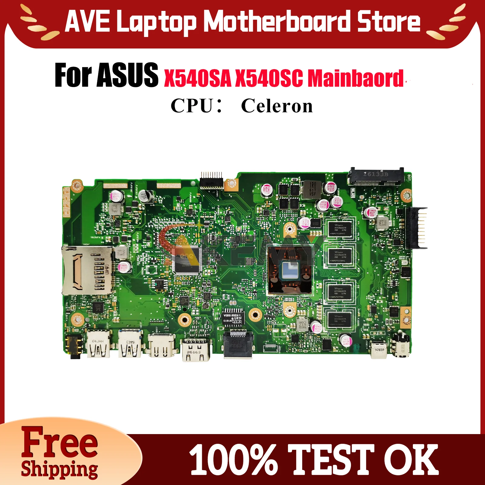 X540SA Материнская плата для ноутбука ASUS VivoBook X540S F540S R540S X540SA X540SC A540S D540S Материнская плата для ноутбука с процессором Celeron stk
X540SA Материнская плата для ноутбука ASUS VivoBook X540S F540S R540S X540SA X540SC A540S D540S Материнская плата для ноутбука с процессором Celeron stk