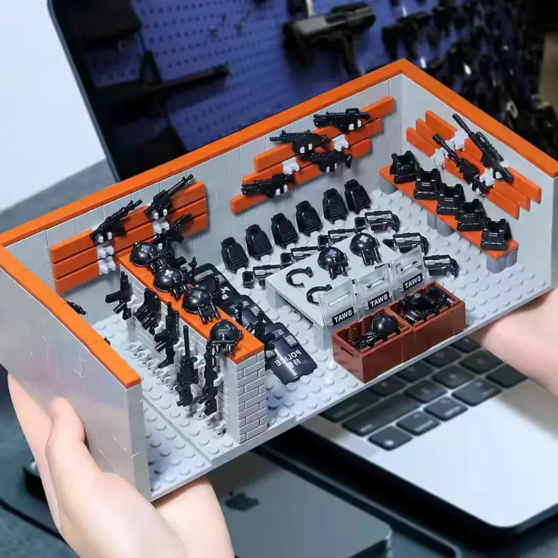 MOC WW2 SWAT Military Weapons Room Gun Accessories construction Building Blocks Set Toys Compatible Classic Soldiers Bricks
MOC WW2 SWAT Military Weapons Room Gun Accessories construction Building Blocks Set Toys Compatible Classic Soldiers Bricks