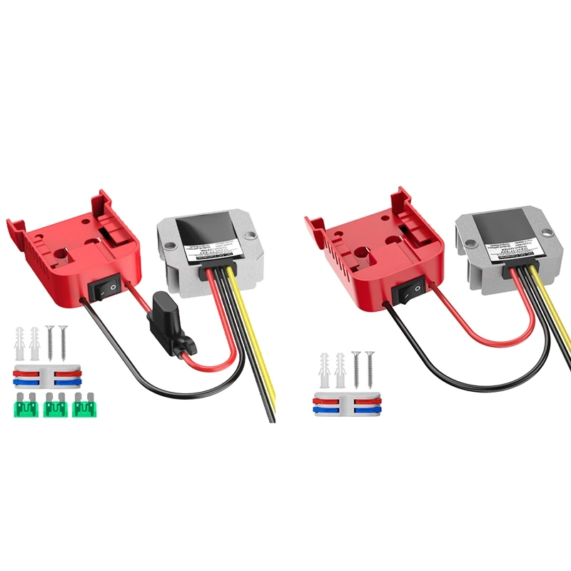 For Milwaukee Adapter Applicable To Milwaukee 18V Lithium Battery Adapter + DC-DC Buck (12V,10A,120W)
For Milwaukee Adapter Applicable To Milwaukee 18V Lithium Battery Adapter + DC-DC Buck (12V,10A,120W)