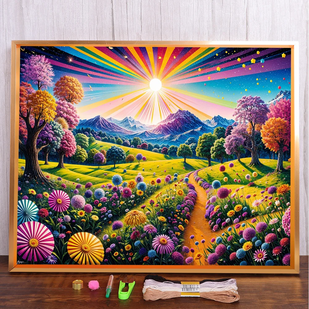 Landscape Flower Printed Canvas Cross-Stitch DIY Embroidery Full Kit Handiwork Knitting Hobby Needlework For Adults Gift Sales
Landscape Flower Printed Canvas Cross-Stitch DIY Embroidery Full Kit Handiwork Knitting Hobby Needlework For Adults Gift Sales