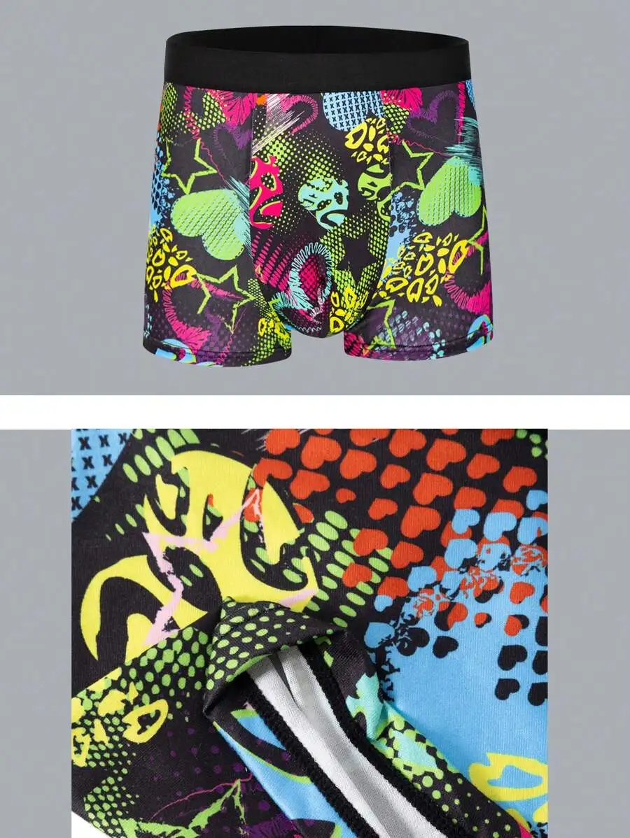 Mens Printed Boxer Briefs Mid-Rise Comfortable Underwear Fashion Pattern Design
Mens Printed Boxer Briefs Mid-Rise Comfortable Underwear Fashion Pattern Design