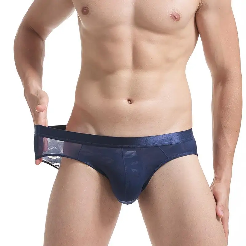 Men's Thin Lace Underwear mid Waist Pure Color Home Comfortable Breathable Briefs Men's Innerwear Boxer Shorts
Men's Thin Lace Underwear mid Waist Pure Color Home Comfortable Breathable Briefs Men's Innerwear Boxer Shorts
