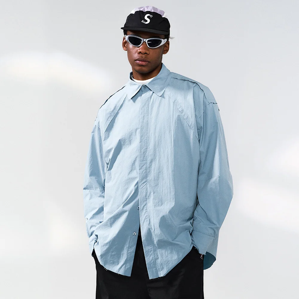 Broken Edge Fashion Shirt for Men Streetwear Hip Hop Loose Causal Long Sleeve Oversize Quick Dry Shirts Cityboy Blouses
Broken Edge Fashion Shirt for Men Streetwear Hip Hop Loose Causal Long Sleeve Oversize Quick Dry Shirts Cityboy Blouses