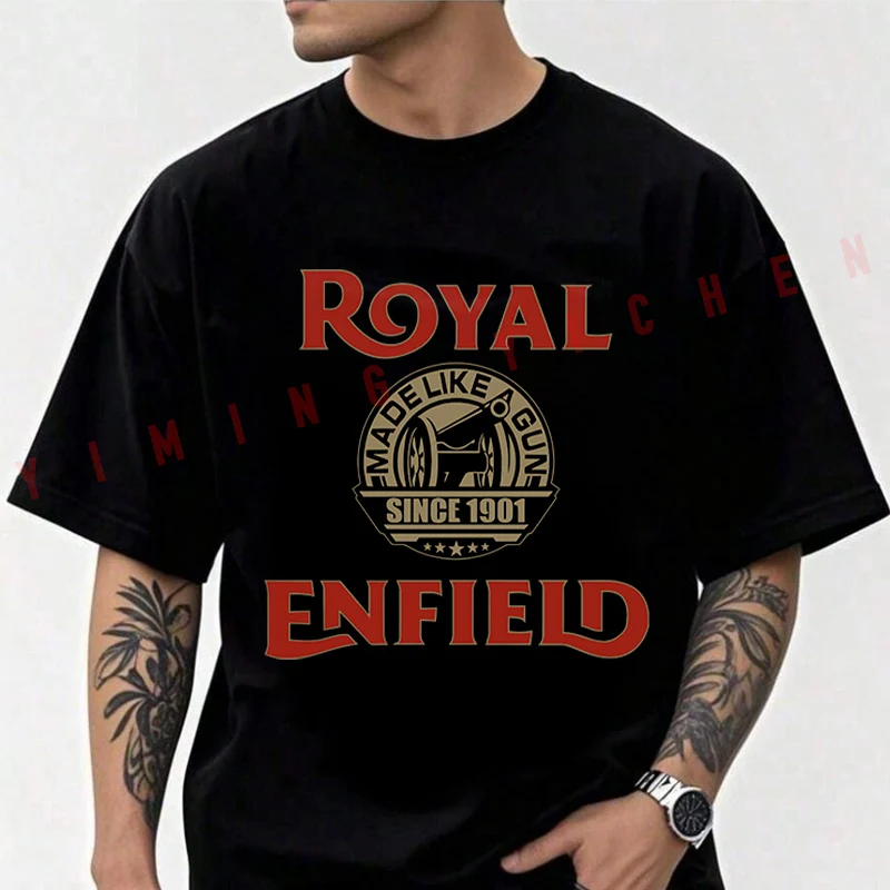 Motorcycle Royal Enfieid Riding Men's Fashion T-shirt Moto Cotton Casual Summer Comfortable Short Sleeve Tops
Motorcycle Royal Enfieid Riding Men's Fashion T-shirt Moto Cotton Casual Summer Comfortable Short Sleeve Tops
