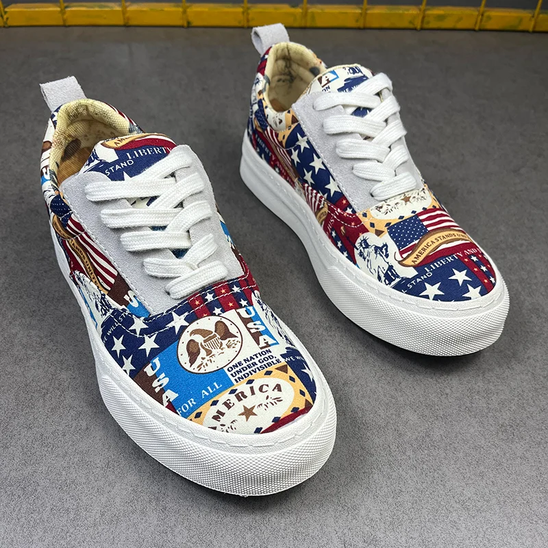 Men's Shoes, Fashionable Sneakers, Youth Hiking Casual Shoes, Loafers, Outdoor Trbottomyy Sports Shoes, Thick-Soled Printed Canvas Shoes, Hip-Hop All-Season Shoes for Men
Men's Shoes, Fashionable Sneakers, Youth Hiking Casual Shoes, Loafers, Outdoor Trbottomyy Sports Shoes, Thick-Soled Printed Canvas Shoes, Hip-Hop All-Season Shoes for Men